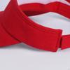 Unisex Solid Color Sun Visor Hat for Outdoor Sports and Running White
