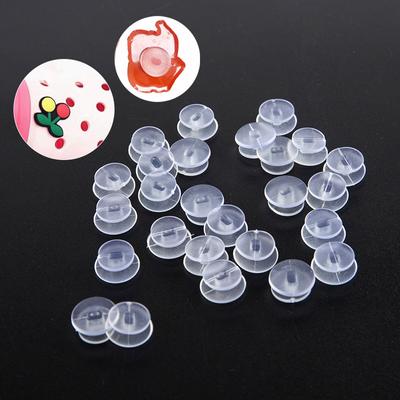 25Pcs Transparent Tasten Zubehör Für Diy Sandale Schuh Charms Schmuck Decor