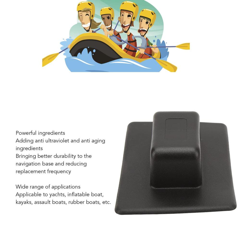 Kayak Navigation Base, Anti Aging Boat Accessories PVC Navigation Base for Portable Lightweight Inflatable Boat (Black)