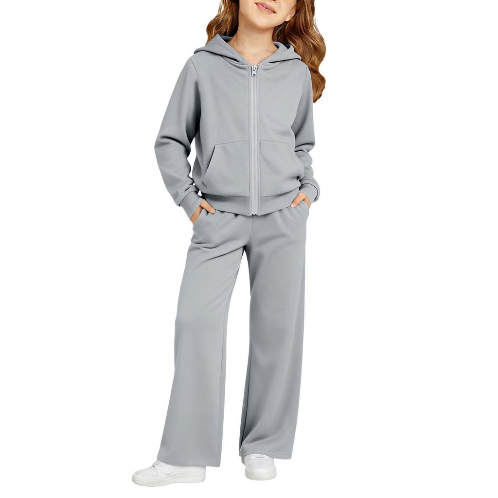 Kids Boys and Girls Hoodie Sweatshirt Set with Pants for Casual Sportswear