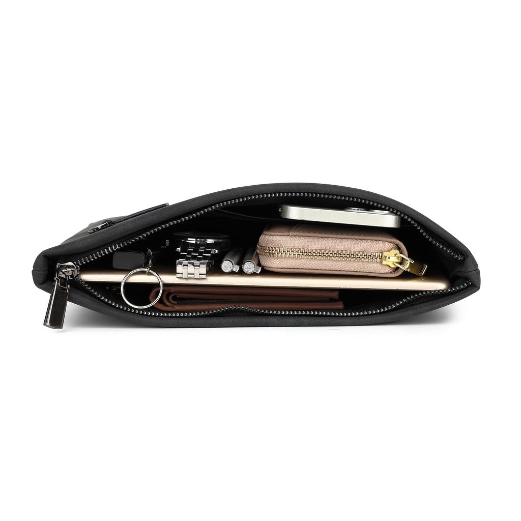 Bolso de mano para hombre y PU con segundo bolso desmontable [K·LORD] mujer, bolso de mano, cuero, bolso de caballero, boda, cinturón, fiesta, elegante, popular,