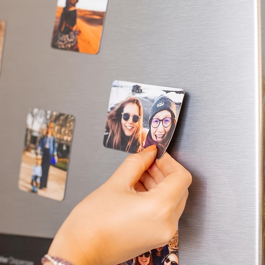 8pc DIY Photo Fridge Magnet Personalize Refrigerator Holiday Decor for Family Memories Friends Lovers Gift Vibrant Print Quality