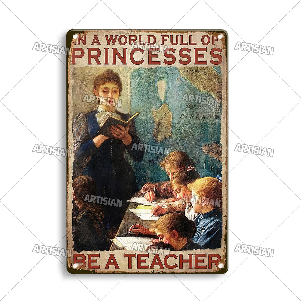 Artisian Job Metal Sign Vintage Teacher Tin Poster Hobby Decorative Plate Wall Decor Garage Bar Pub Club Hotel Cafe Kitchen Home