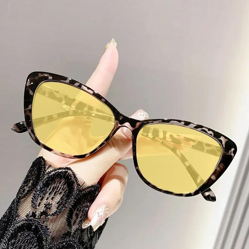 Ultra-Light Near Sight Eyewear Fashion Cat Eye Night Vision Myopia Glasses For Women Men Prescription Glasses Diopter 0 To -4.0