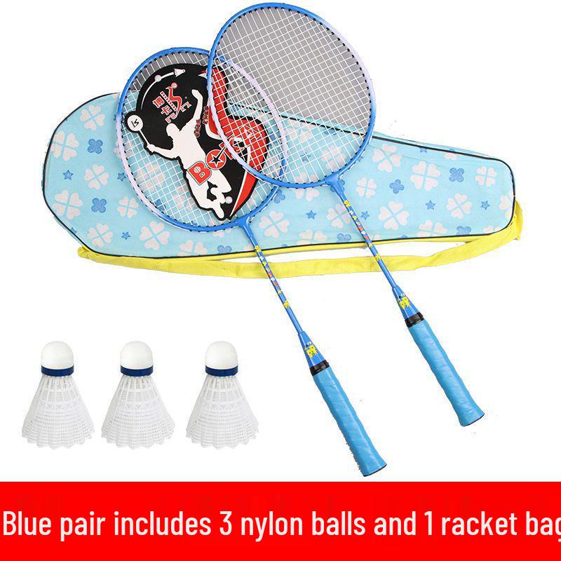 Super Light Children's Beginner Badminton Racket Set for Ages 3-12