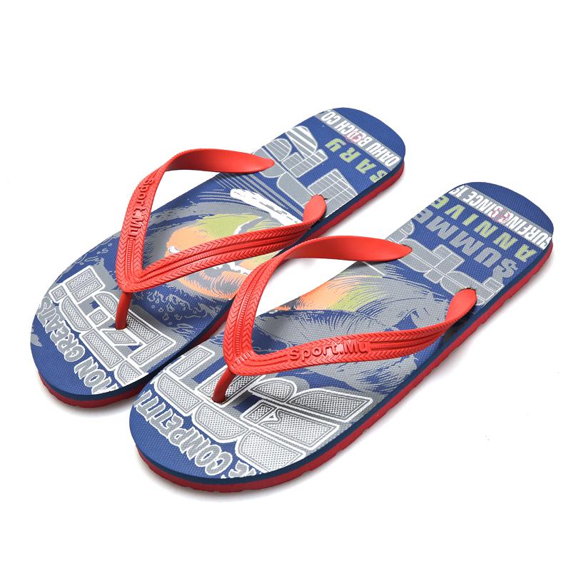 Cheap Summer Man Flip Flops Non-slip Beach Slippers Men Outdoor Green Men's Flip-Flops Fashion Slides Flat chinelo masculino