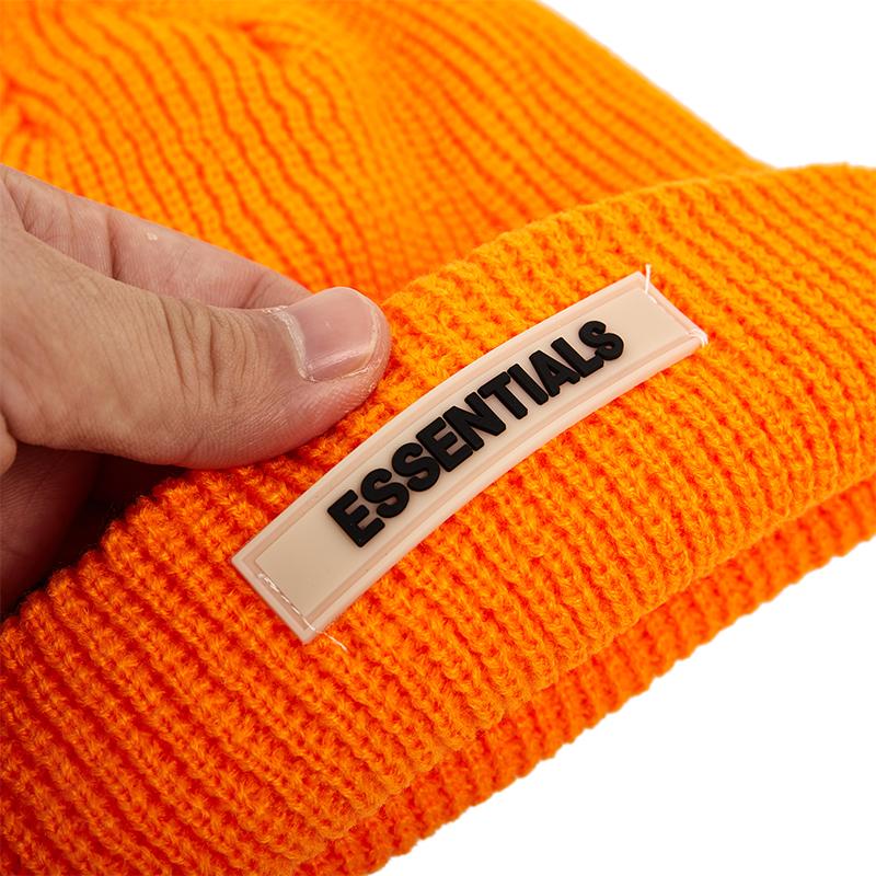 Knitted Hats Women Black Beanie Thick Hat Winter Hats Beanies Skullcap