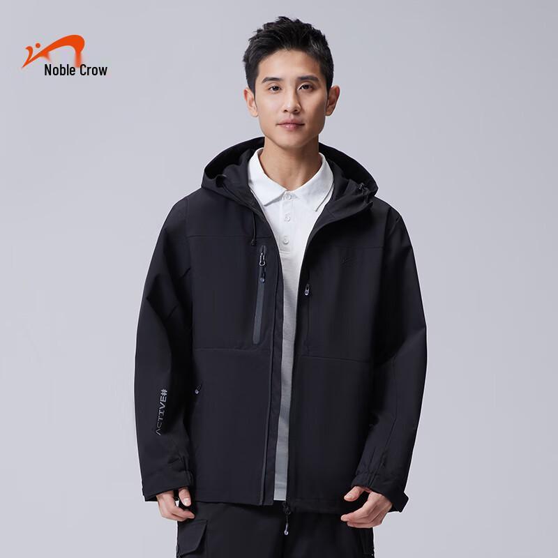 

Guirenniao Unisex Hooded Windproof Water-Repellent Jacket 2XL