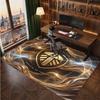 Tappeto in Velluto di Cristallo con Stampa del Leeds United Football, Comodo Assorbente d'Acqua Antiscivolo Tappeto per Pavimenti Interni