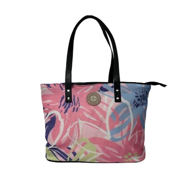 2024 Новая модная женская сумка с принтом из двойной сетчатой ​​ткани — фото 17