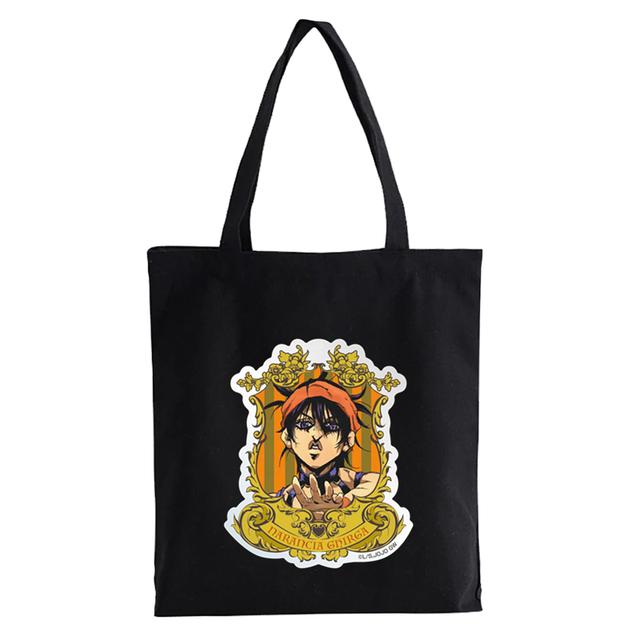 Jojo Bizarre Adventure Einkaufstasche Recycling-Tasche Canvas Lebensmittel wiederverwendbare Einkaufstasche aus Baumwolle Anime Shopper Damentasche Bolsas