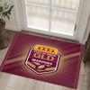 Queensland Maroons Design Crystal Velvet Carpet Cozy Non?Slip Printed Rug For Bedroom Living Room Entrance