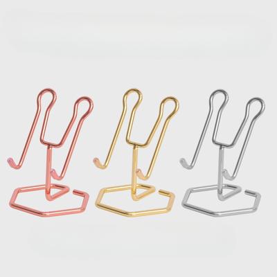 Lazy Mobile Phone Holder Mini Creative Shape Flat Holder Metal Phone Holder Anti-slip Desktop Phone Holder