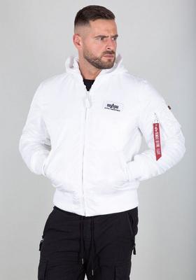 Winter Jacket Alpha Industries MA-1 ZH Back Print (128113) White/black Print