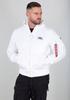 Зимняя куртка Alpha Industries MA-1 ZH Back Print (128113) белый/черный принт