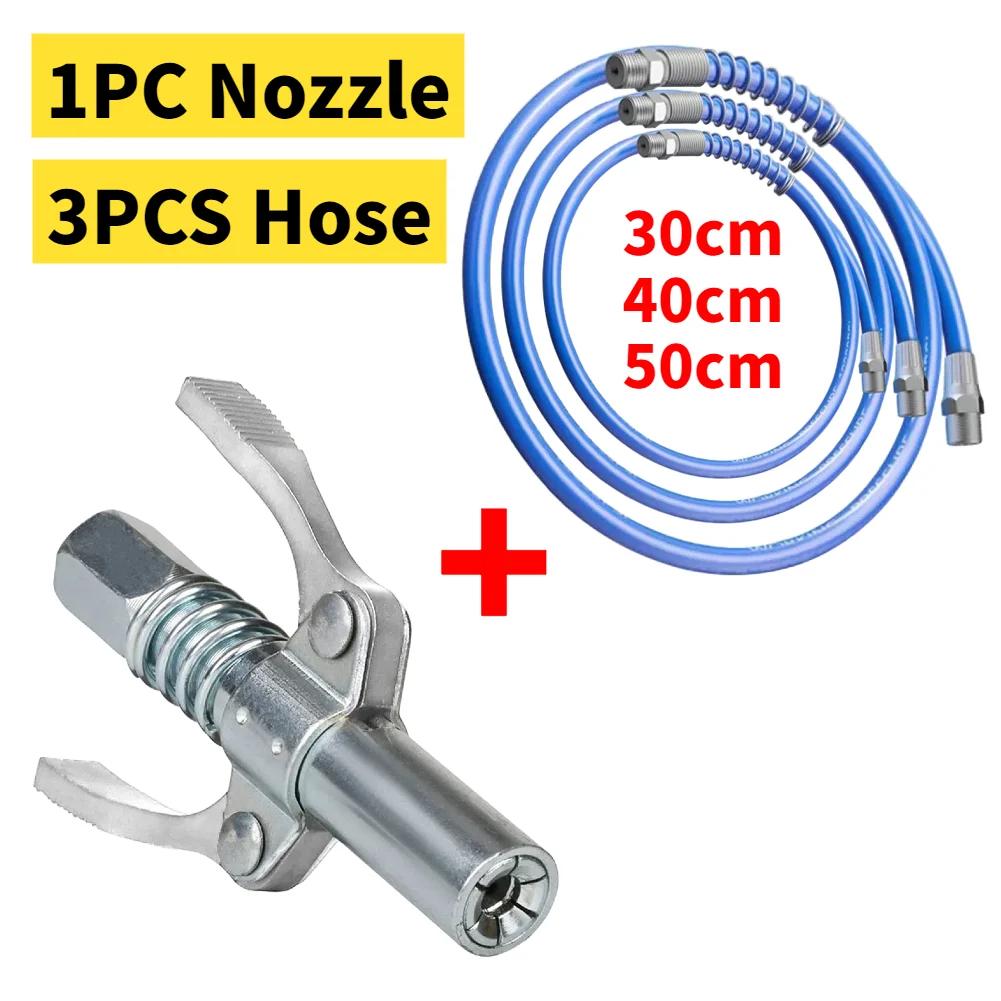 Grease Nozzle 10000 PSI Leak-Free Quick Release Grease Oil Pump Tip Two Press Grease Tip Tool Easy To Push Repair Accessories