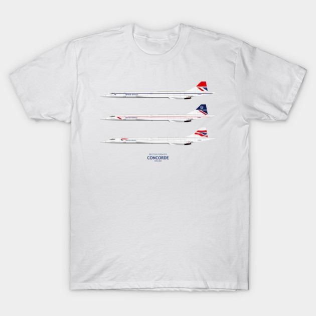 

British Airways Concordes 1976 To 2003 T-Shirt Men s High Quality Printed Loose in Summer Casual O-neck 5XL різнокольоровий