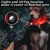Rechargeable LED Light-emitting Pet Protective Collar with Airtag for Dog Loss Prevention and Tracking, Waterproof