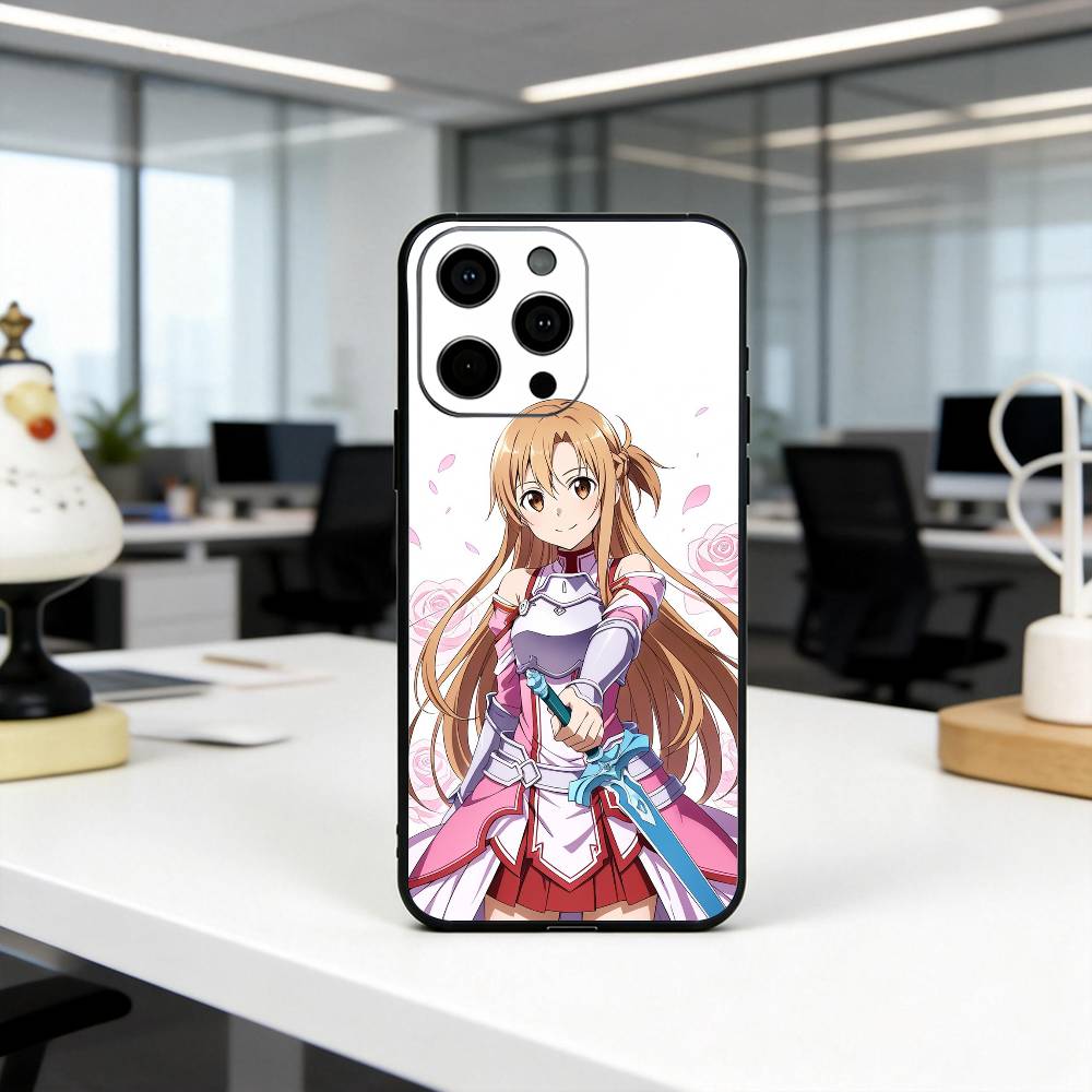 Sword Art Online A-Asuna Y-Yuuki-es Phone Case Silicone Soft For IPhone 17 16 15 14 13 12 11 X XR Plus Pro Max Plus
