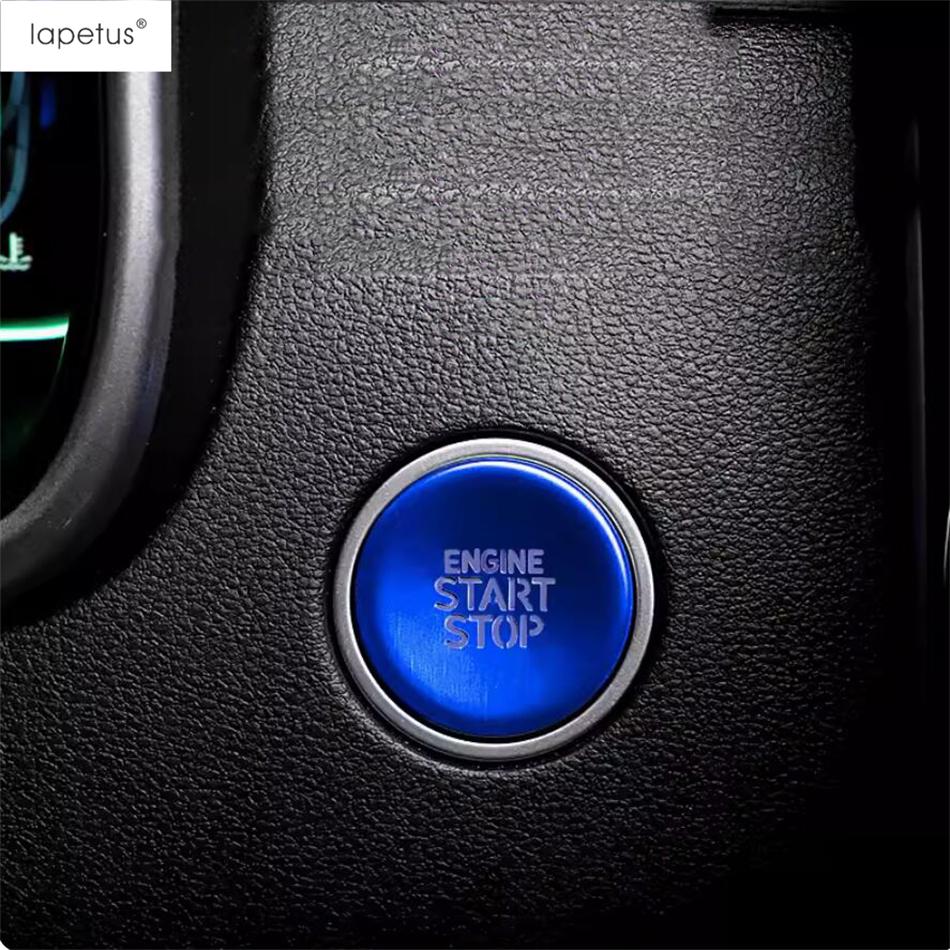For Hyundai Tucson NX4 & Elantra 2021 - 2025 Car Start Stop Engine Ignition Push Button Cover Trim Silver Red Blue Accessories