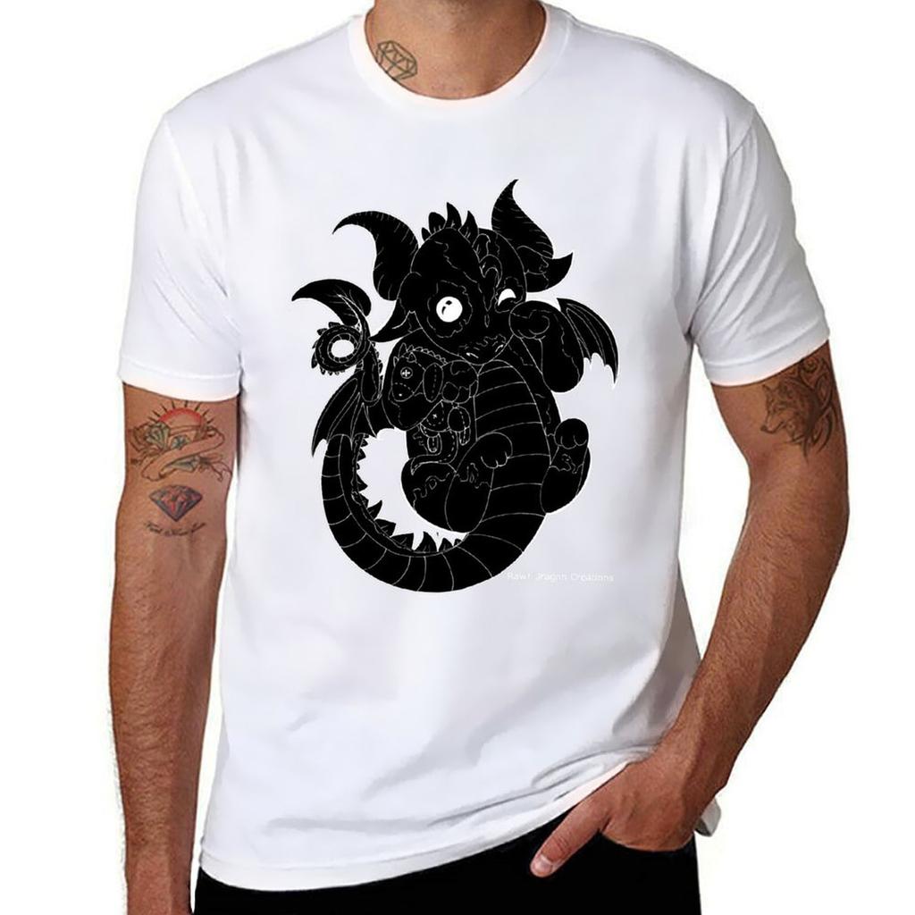 Little Sleeper Inverted Line Art Cute Baby Rawr Dragon Hatchling Tshirt G Unisex T Shirts For Unisex Funny T Shirts Cotton Tshirt