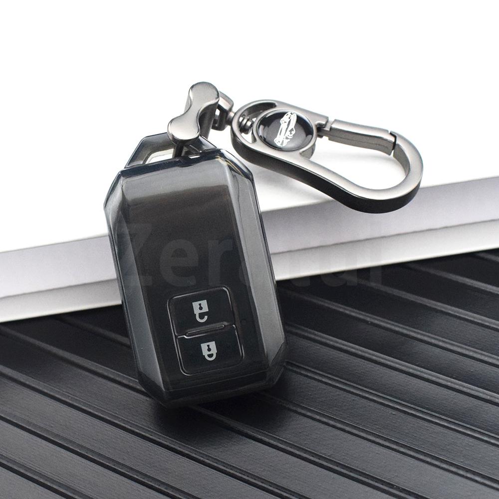 Transparent Car Remote Shell Fob Holder Key Cover Case Protector For Suzuki Ertiga Swift  Wagon R Japanese Monopoly Type 3C