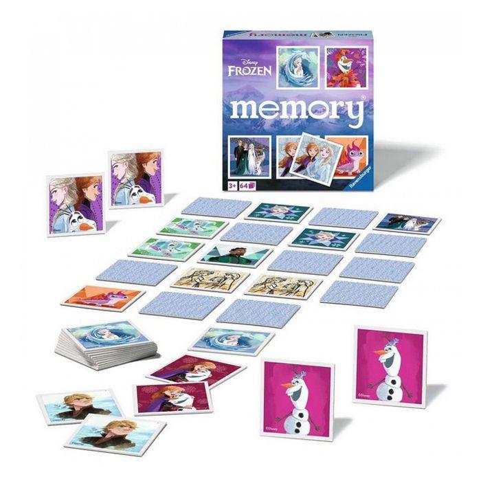 Jeu de mémoire disney la reine des neiges - ravensburger - 20890 - pour enfants à partir de 3 ans - multicolore