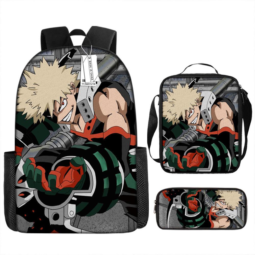 Around My Hero Academia My Hero Academia School Bag New Burden Reduction Spine Protection Elementary School Backpack