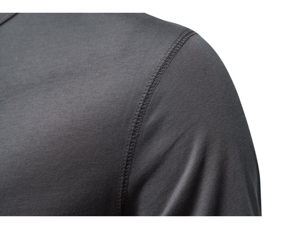 Men's Casual Short-Sleeve Henley T-Shirt: Solid Color, Loose Fit, Three-Button Collar