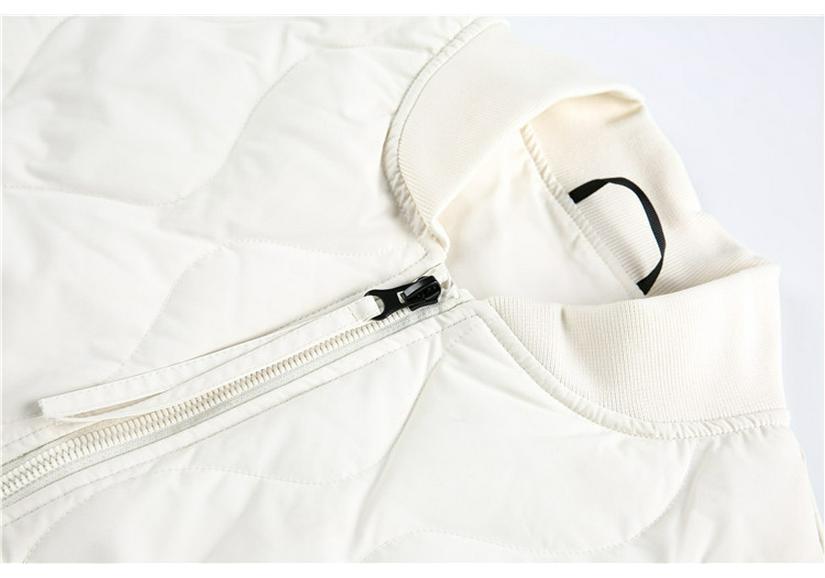 QIYOU 2025 Winter Diamond Pattern Baseball Jacket - Unisex Casual Trendy Style
