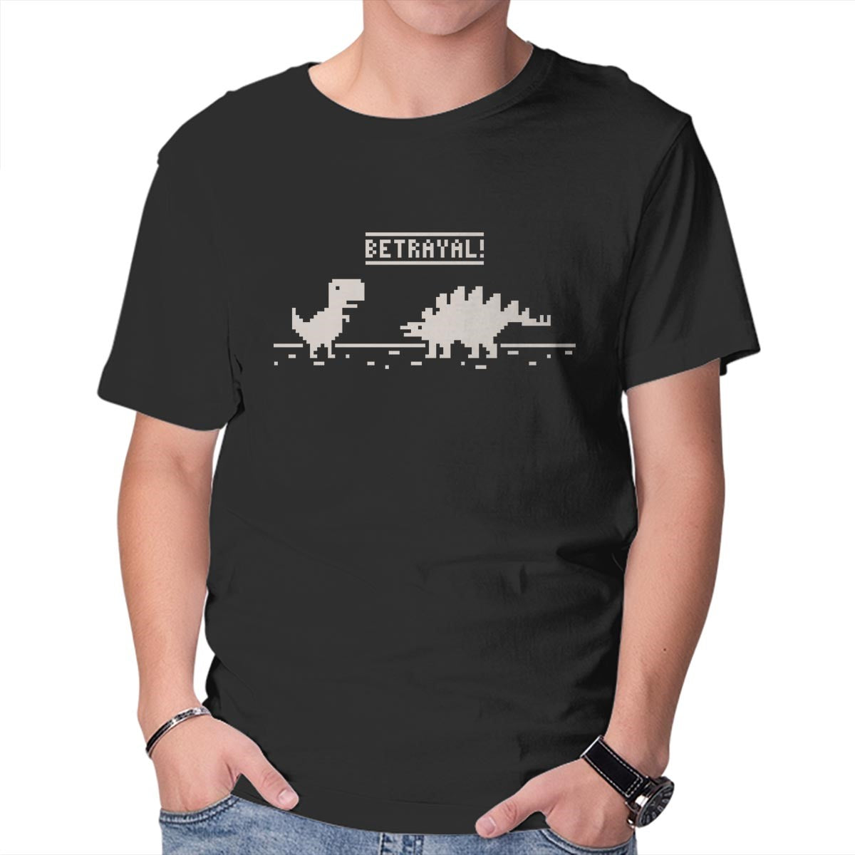 Unisex Crew Neck T-Shirt 8 Bit Betrayal Graphic Short Sleeve Casual Tee XXL