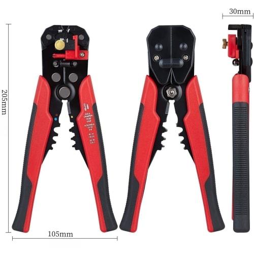 HYCDIYTS Wire Stripper and Electrician's Pliers, 3-in-1 with Wire Cutting, Stripping, and Easy Crimping Functions, Cable Stripper, Automatic Adjustmen