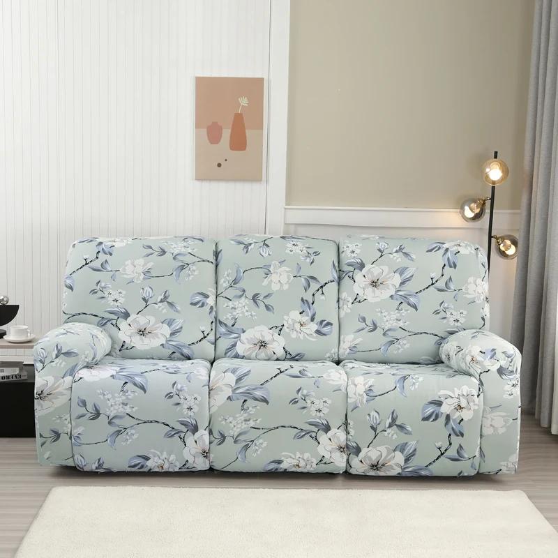 2/3 Seater Spandex Recliner Sofa Cover Stretch Couch Protector for Living Room Relax Lazy Boy Armchair Covers for Home Decor