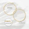 4 Pairs Silver Gold Hoop Earrings for Women | 14K Gold Plated Hoop Earrings Set Hypoallergenic Earring Lightweight Dangle Earrings Set