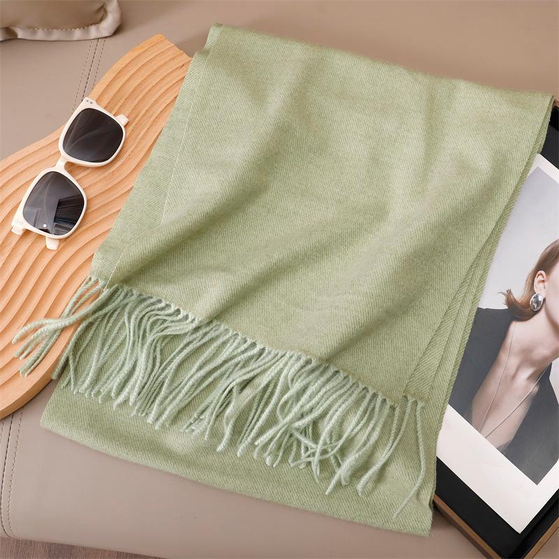 

150 г Однотонный Классический Шарф Женский Осенне-Зимний Высококачественный Шарф Универсальная Кашемировая Шаль Подарок 33*180