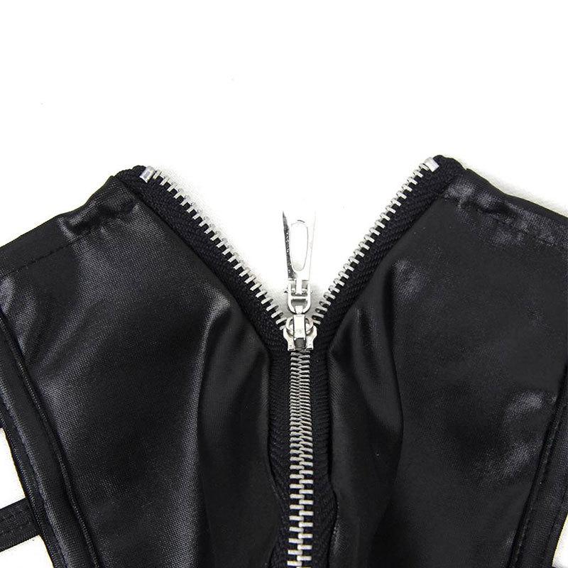 Velké pánské erotické spodní prádlo Boxerky z umělé kůže Nízký pas Sexy zip zdarma