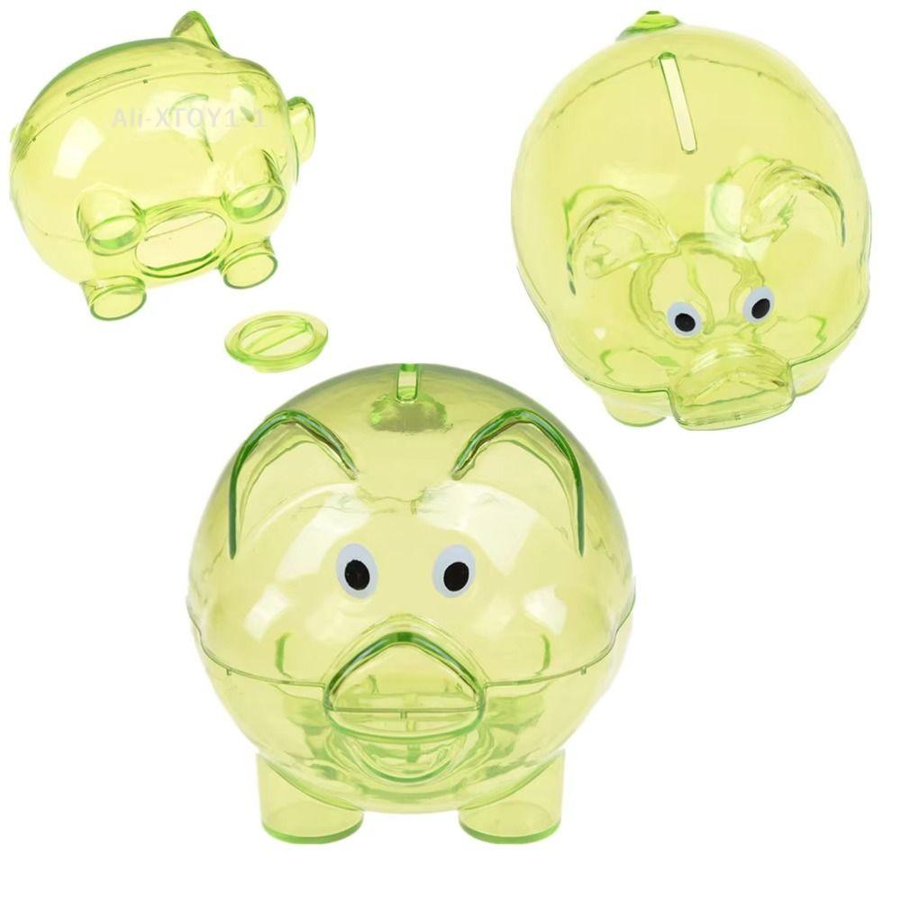 Transparent Money Box Pig Shape Storage Bottl New Money Saving Box  for Children