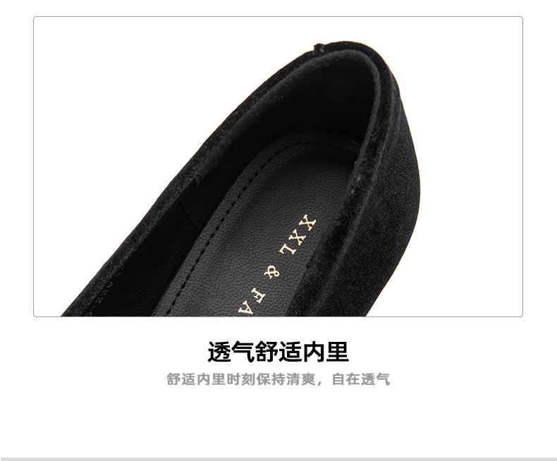 [Same as in the mall] Temperament pointed heavy duty water drill square buckle thin heel shallow mouth single shoe