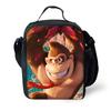 Child School Cartoon Donkeyeds Kongs Bananzaeds Backpack with Lunch Bags ,Pencil Bags ,School Bags for Boys Girls Best Gift