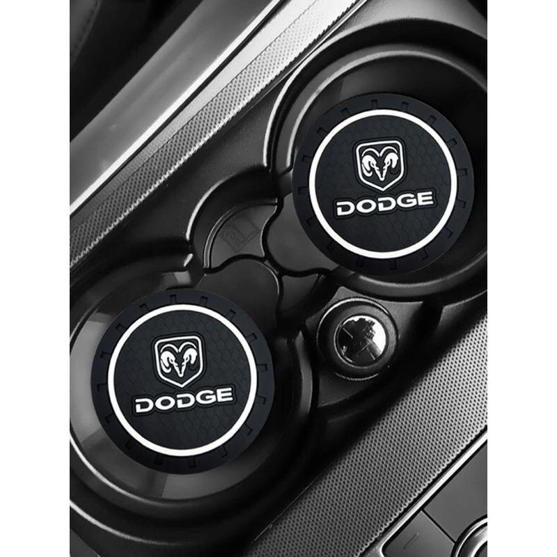 Silica Gel Car Coaster Water Cup Anti-slip Pad for Dodge Journey Ram 1500 Durango Challeager NITRO SRT Charger Avengr