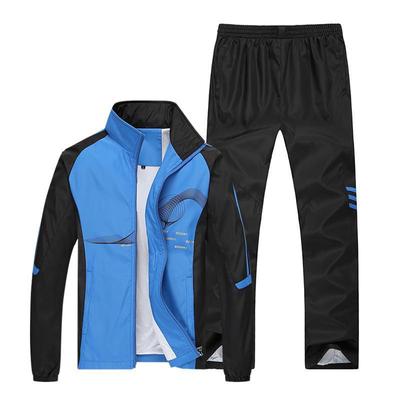 Traje deportivo para parejas de primavera/otoño transfronterizo: Chaqueta de running para hombre, talla grande, manga larga