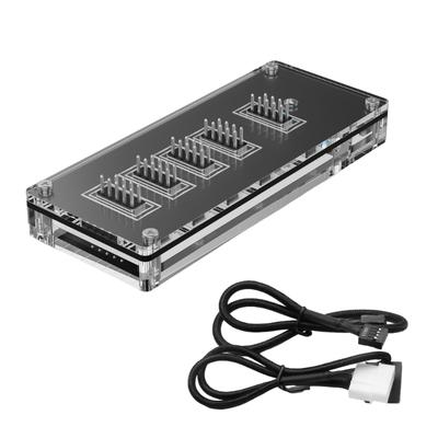 USB 9-Pin Header-Anschlüsse Riser-Platine 50cm Verlängerungskabel 4-Pin Stromversorgung 4x9-Pin Splitter Erweiterung 4-Port USB 2.0 Hubs