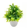 1PC Artificial Plant with Plastic Pot for Home Office Desk Living Room Bedroom Decor Fake Greenery No Maintenance Required