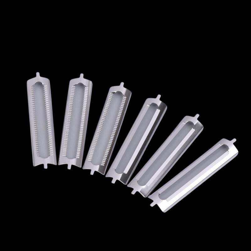 10Pcs Kitchen Supplies Stainless Steel Peeler Blades Replacement Double Peeler Asparagus Peeler Multifunctional Peeling Tools