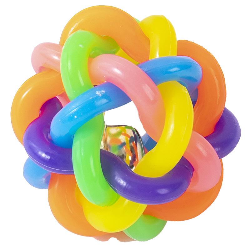 Bite-Resistant Teething Toys for Small Breed Puppies: Rubber Ball & Teddy Chew Set