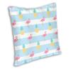Pineapple And Flamingo Pillowcase Printing Polyester Cushion Cover Decorative Pink Bird Pillow Case Cover Home Square X