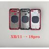 DIY zadní kryt pro iPhone XR jako 18 Pro Zadní kryt pro iPhone 11 až 18 Pro XR až 18 Pro Kryt 11 až 18 Pro