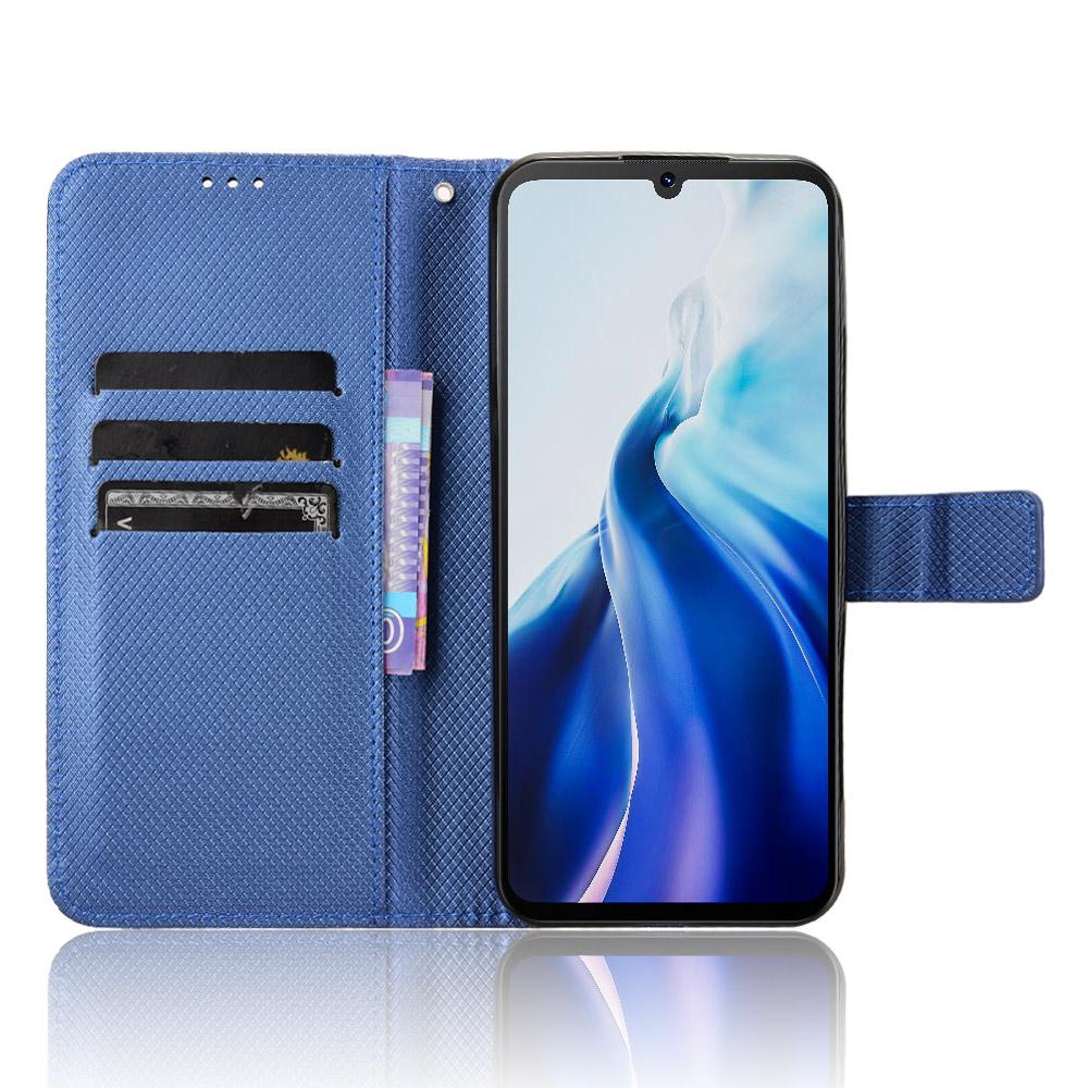 

For Cubot A30 Case PU Leather Diamond Texture Wallet Phone Cover Purple