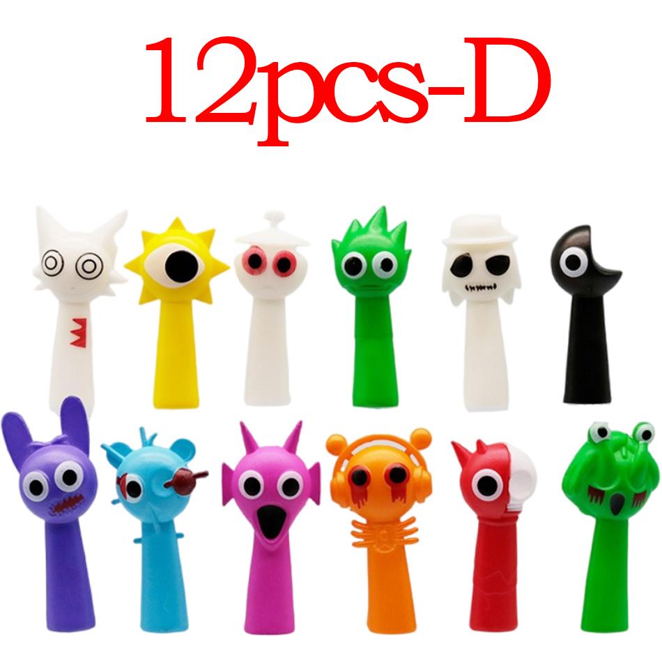 Funny Sprunki Figuras Model 7cm PVC Sprunki Game Action & Toy Figures Set 12pcs