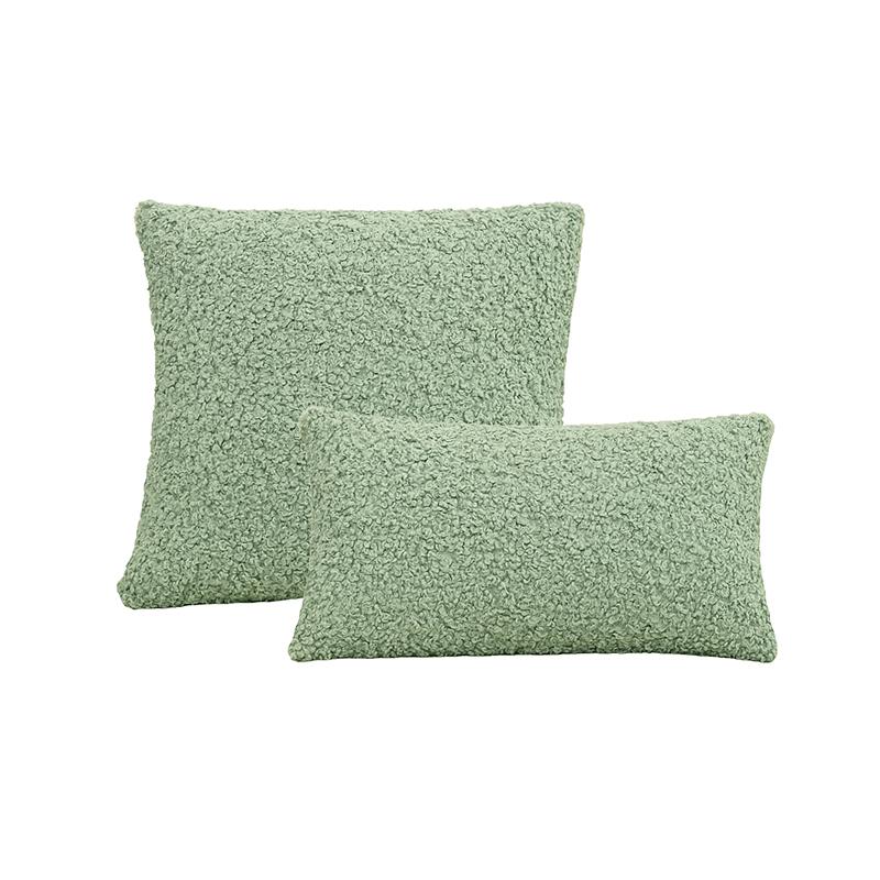 NU KOPEN 1 STuks Effen Kleur Teddy Kussenhoes Dikke Imitatie Lamswol Kussensloop Zacht Huisbank Kussenhoes Decoratief 50x50cm